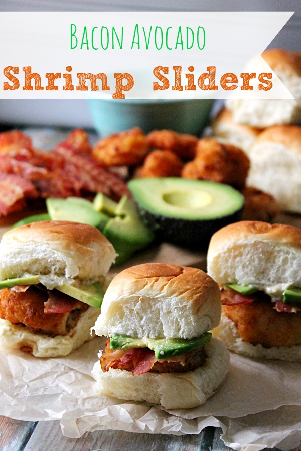 Bacon Avocado Shrimp Sliders