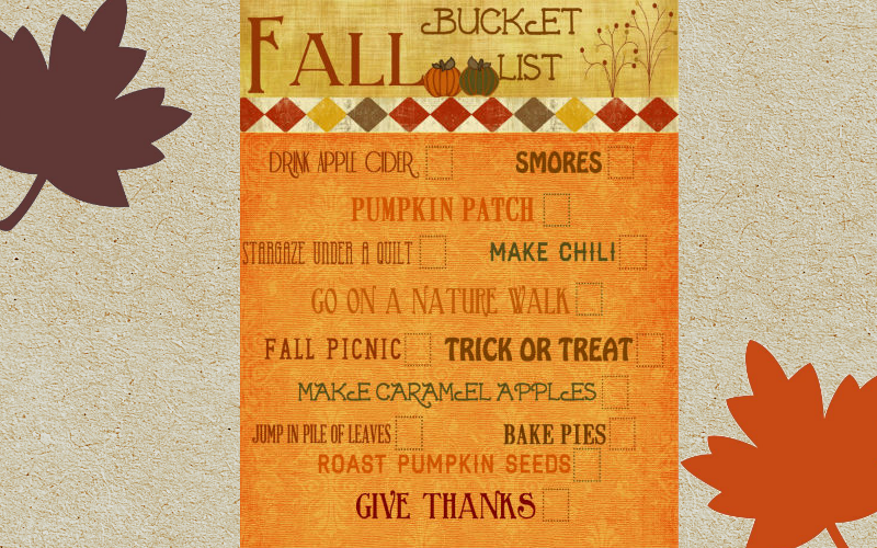 Fall Bucket List