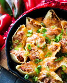 Enchilada Stuffed Shells are my MOST POPULAR recipe! Full of cheese and enchilada flavor, it makes a dinner everyone will love!