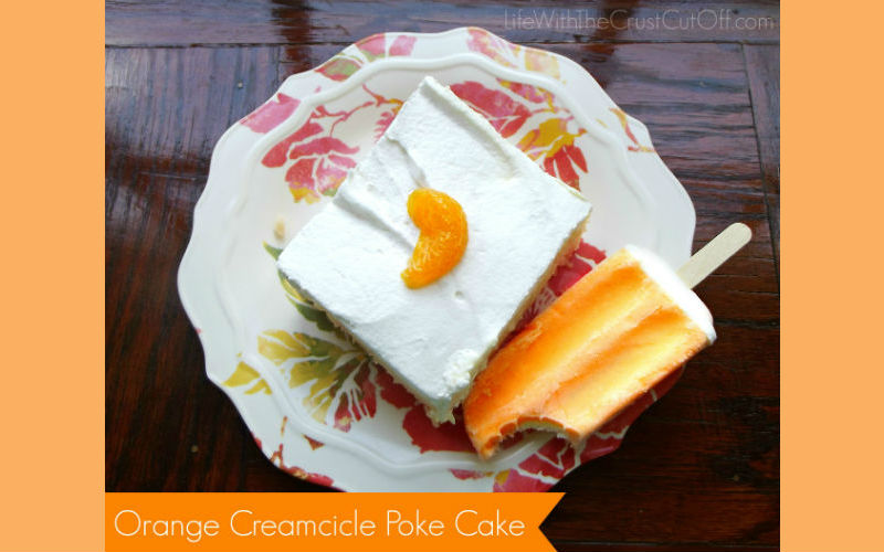 Orange Creamcicle Poke Cake