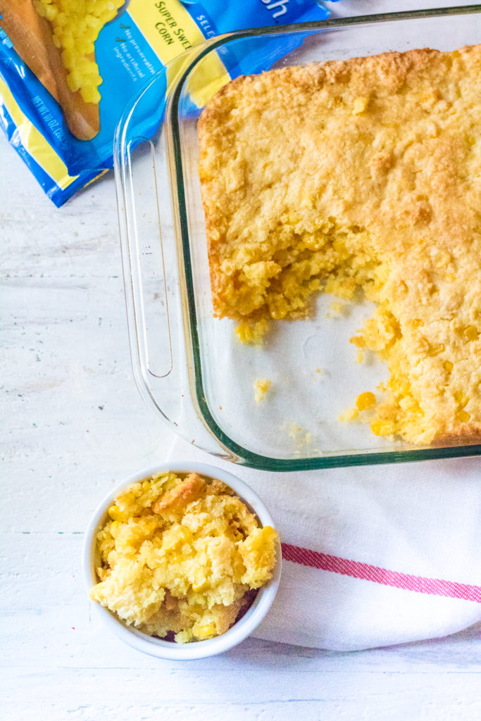 Classic Corn Casserole is the perfect dish for any holiday meal. Super sweet corn and cream cheese makes this dish amazing!
