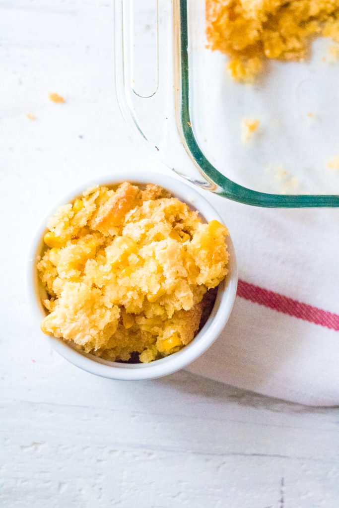 Classic Corn Casserole is the perfect dish for any holiday meal. Super sweet corn and cream cheese makes this dish amazing!