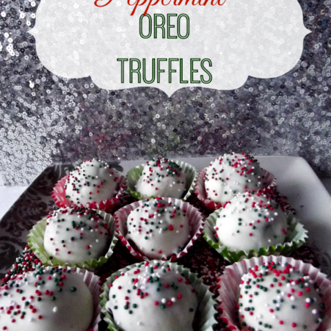 Peppermint Oreo Truffles