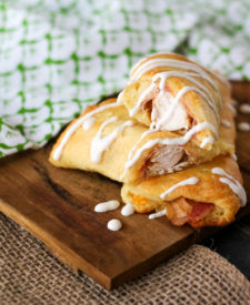 Ranch Chicken Club Roll-Ups are my most popular recipe. Cheese, ranch, bacon and chicken all wrapped up in a buttery crescent makes an easy dinner!