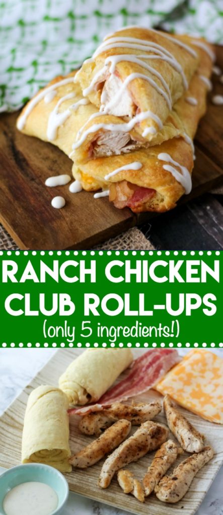 Ranch Chicken Club Roll-Ups are my most popular recipe. Cheese, ranch, bacon and chicken all wrapped up in a buttery crescent makes an easy dinner!
