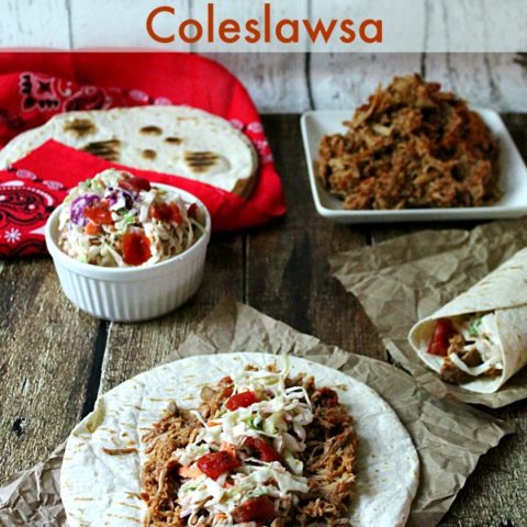 BBQ Pulled Pork Tacos with Coleslawsa #EasyCooking