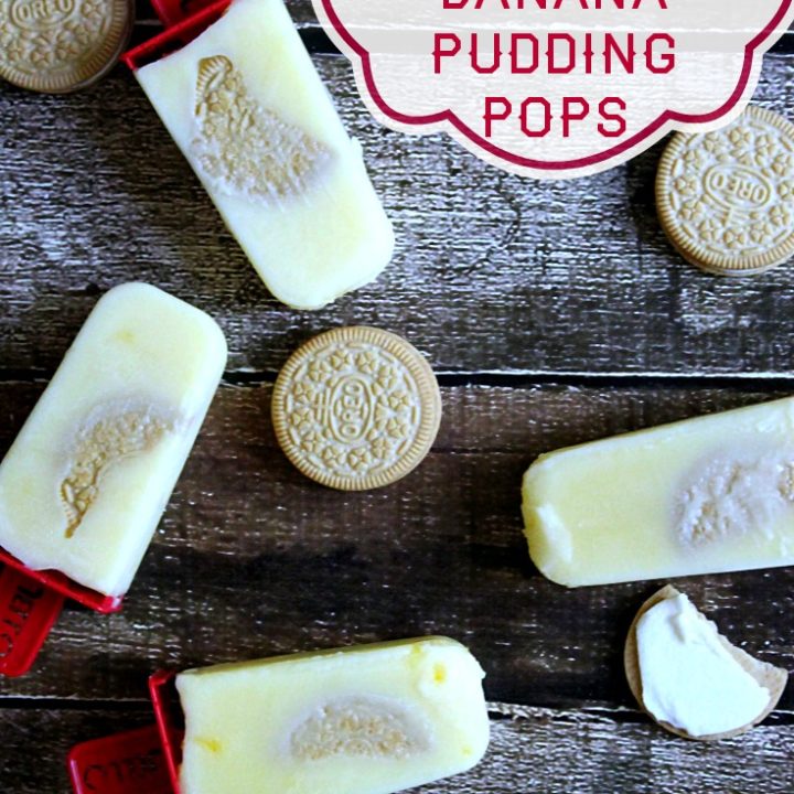 Golden Oreo Banana Pudding Pops