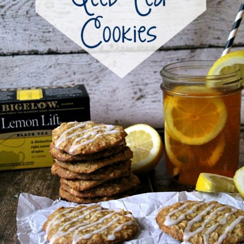 Lemon Oatmeal Iced Tea Cookies for Roadtrippin with Bigelow!