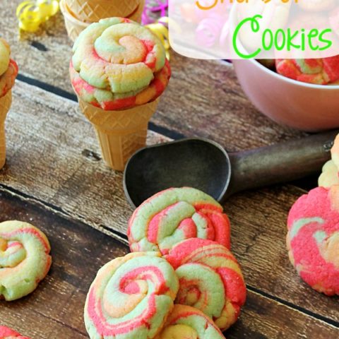 Rainbow Sherbet Cookies