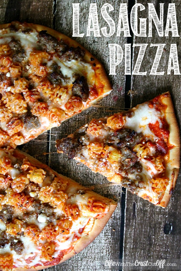 Lasagna Pizza, a New Family Favorite!!