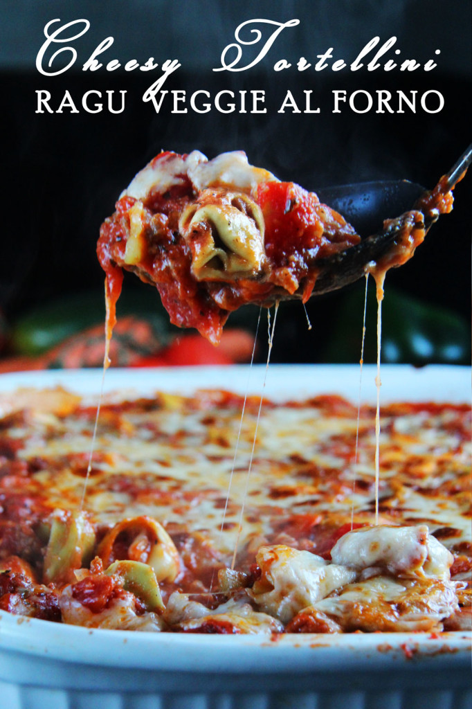 Cheesy Tortellini Ragu Vegetable Al Forno