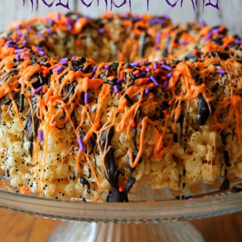Halloween Rice Crispy Cake