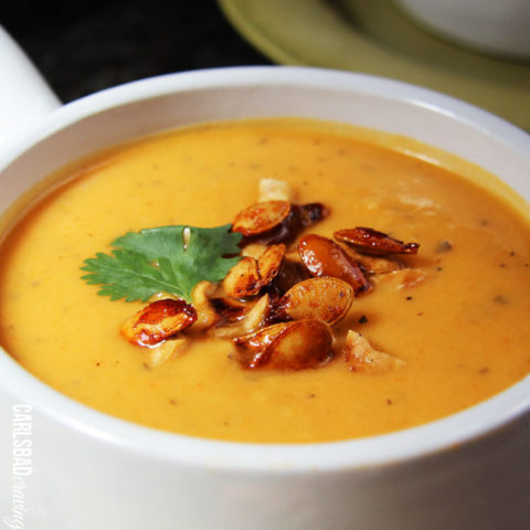 Roasted Sweet Potato Soup (Easy Sheet Pan Soup!) - Jessica in the