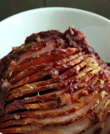 Slow Cooker Cranberry Pineapple Ham is the perfect holiday ham! Festive flavors and it cooks up beautifully in the slow cooker!