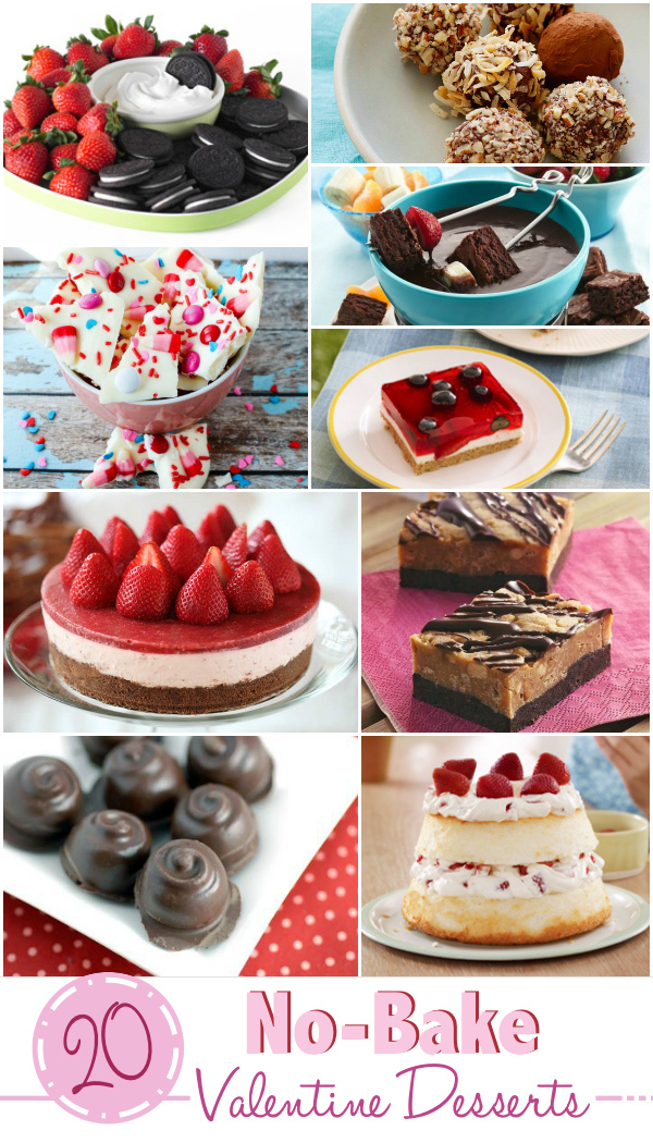 20 No-Bake Valentine Desserts