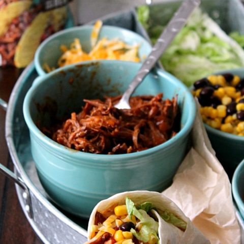 Slow Cooker Shredded Beef Tacos