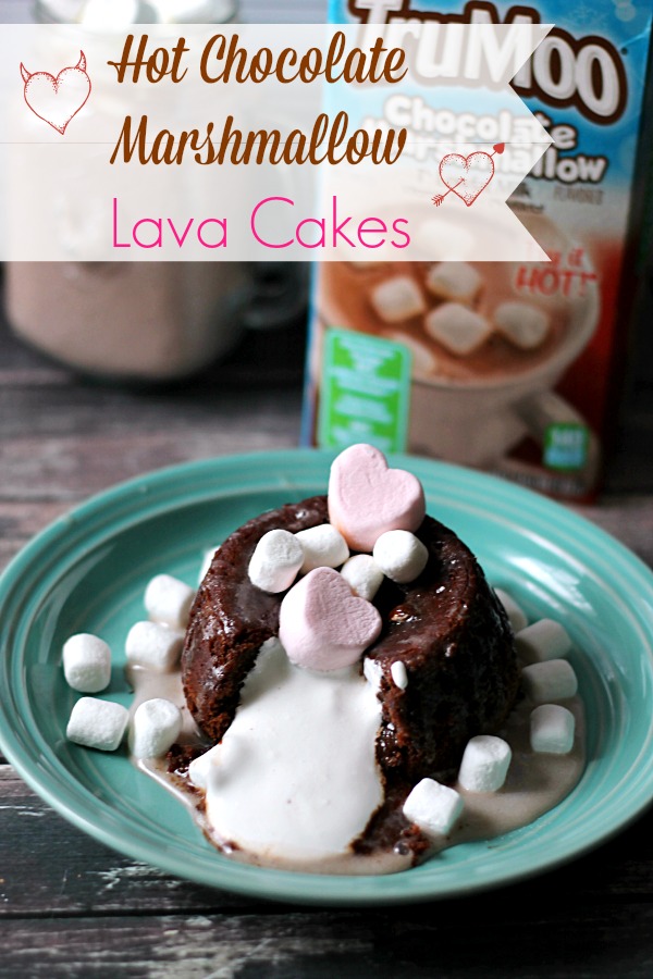 Hot Chocolate Marshmallow Lava Cakes