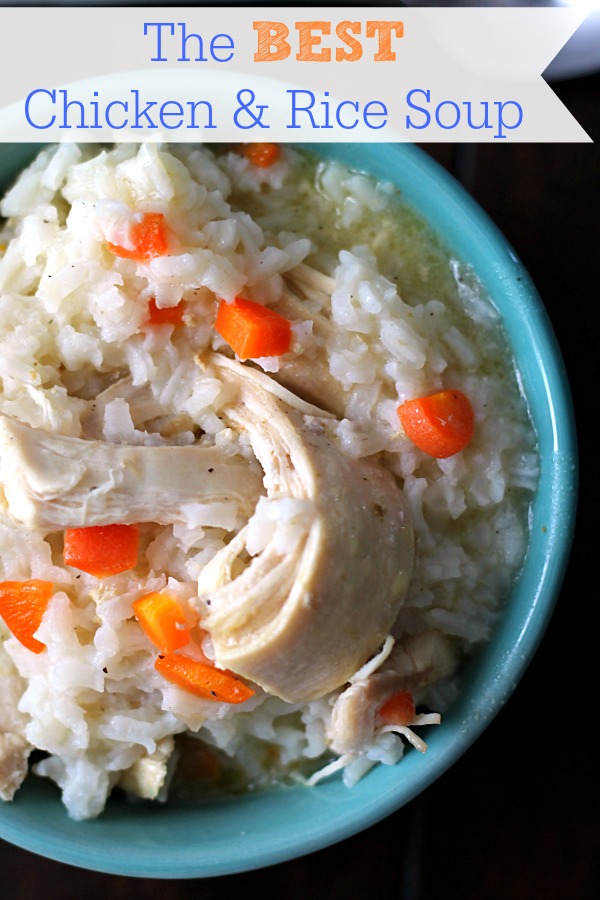 The BEST Chicken & Rice Soup