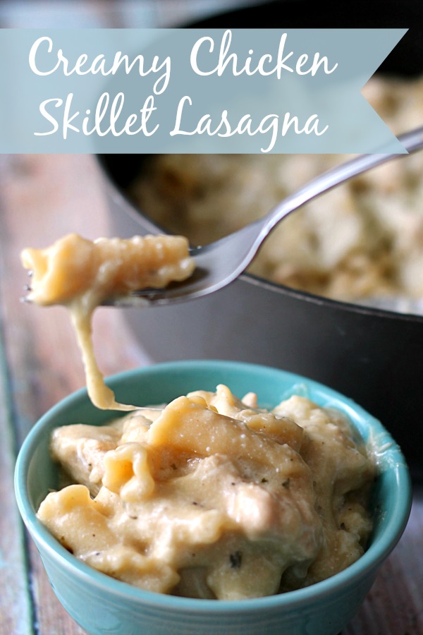 Skillet Chicken Lasagna