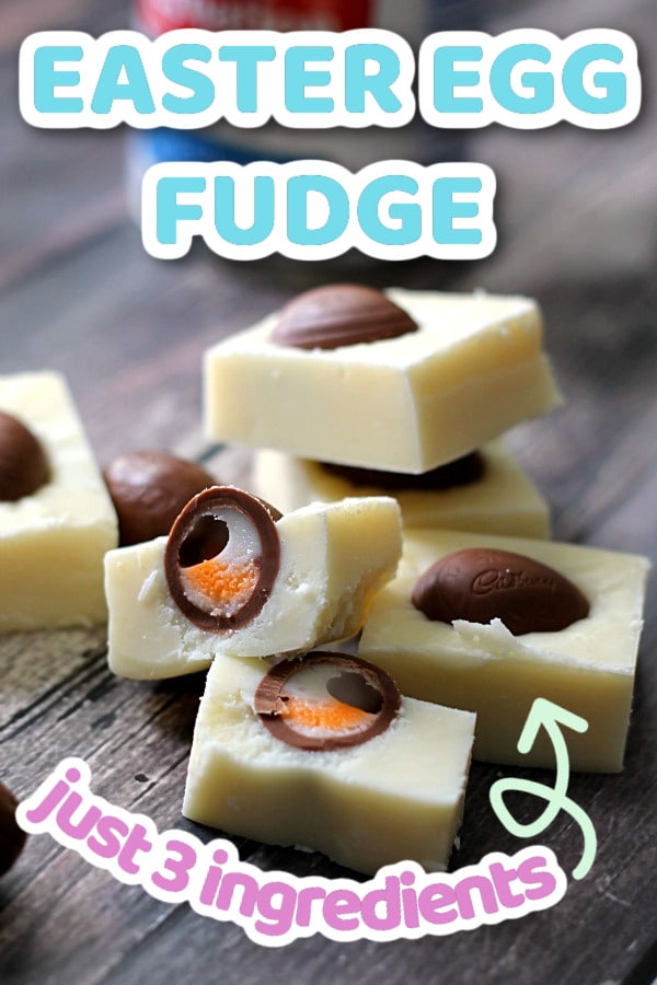 Pinterest Pin For Easter Egg Fudge