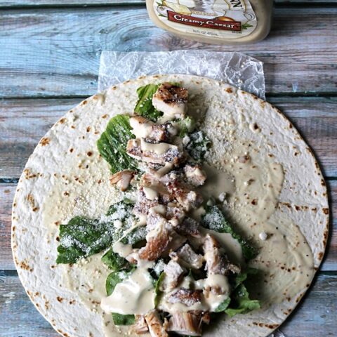 Chicken Caesar Salad Wraps