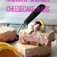No Bake Sherbet Cheesecake Bars