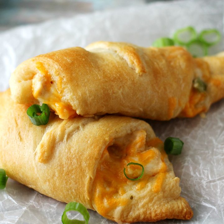 Cheesy Buffalo Ranch Chicken Roll Ups