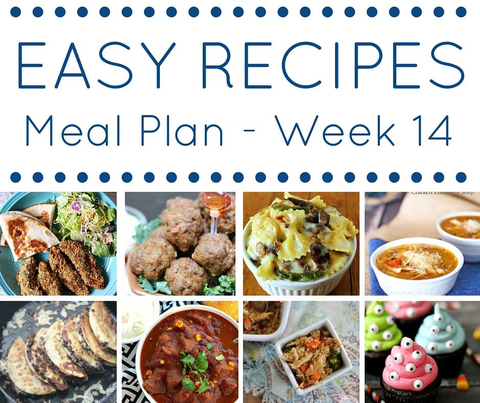 Weekly Meal Plan {Week 14}