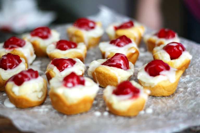 Cherry Danish Crescent Cups