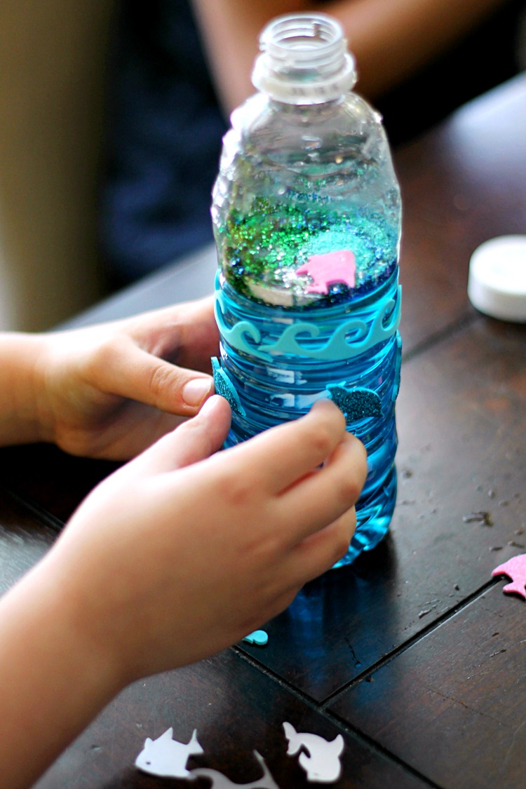 Ocean Glitter Bottles
