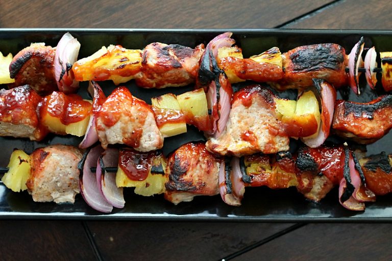 Hawaiian Pork Skewers
