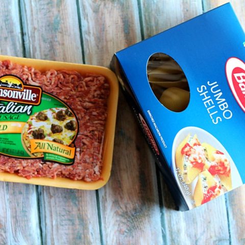 Sausage and Peppers Stuffed Shells