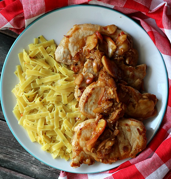 Pork Chops with Apple-Onion Sauce