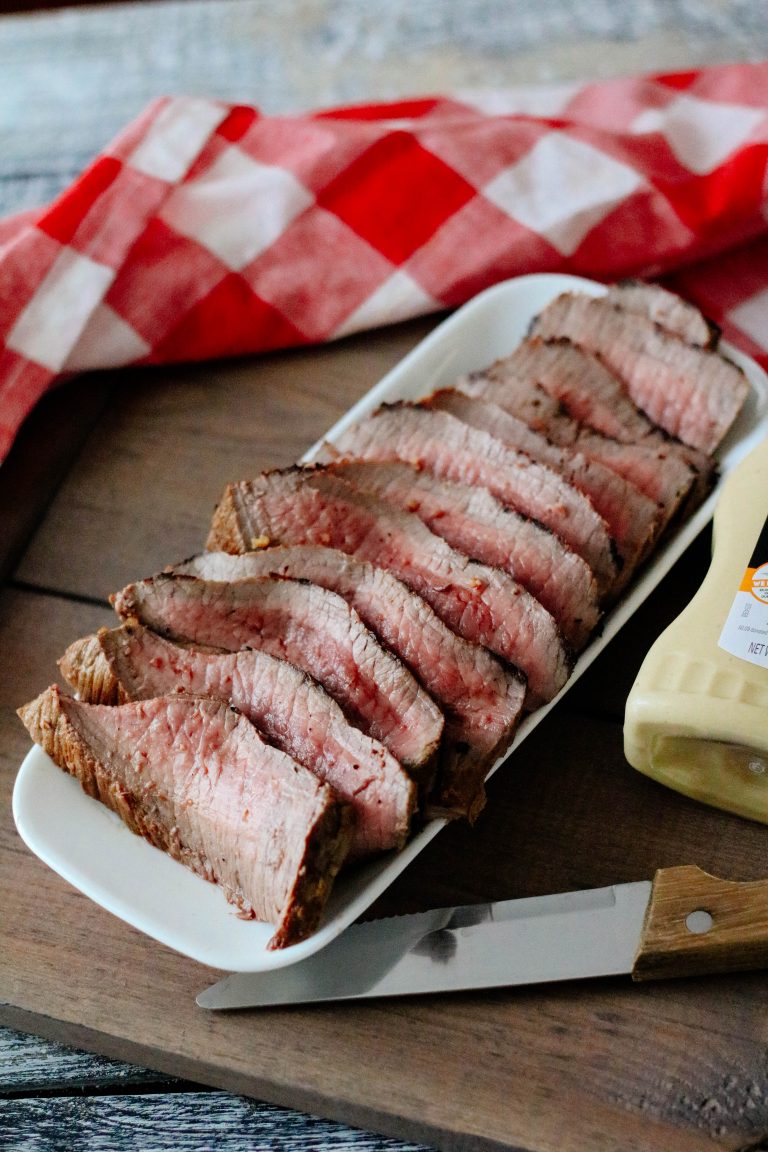 The BEST Dijon Marinated London Broil