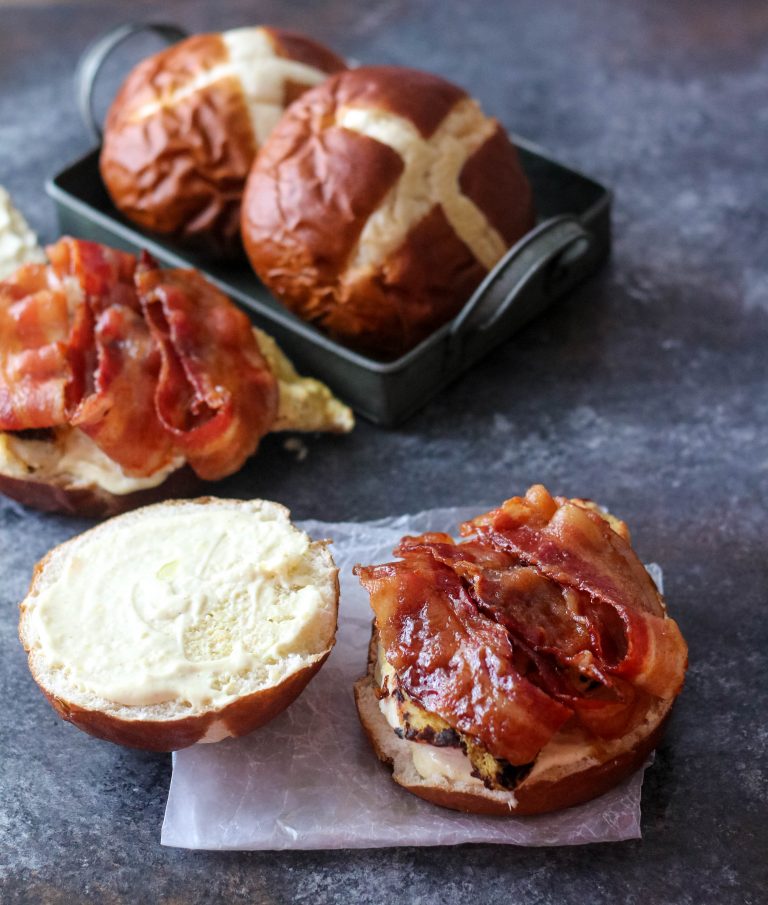 Sweet & Spicy Glazed Bacon Chicken Sandwiches