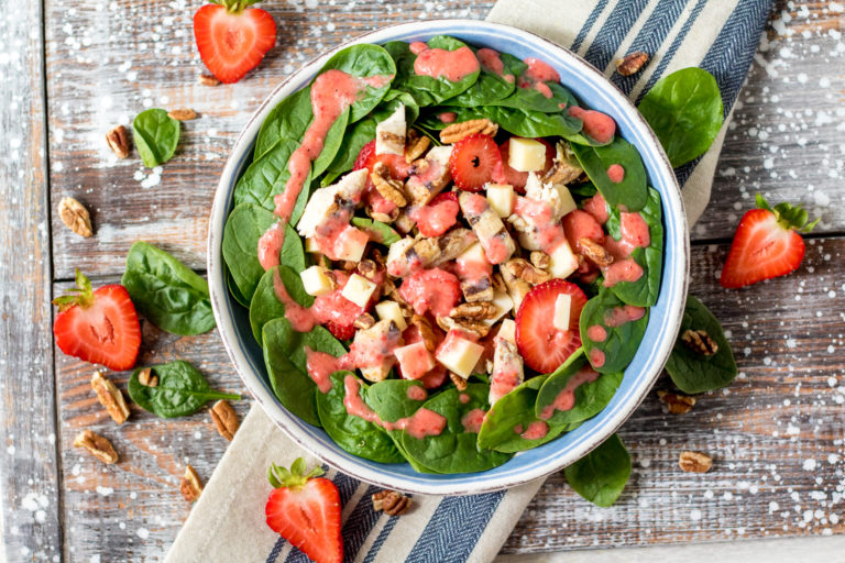 Strawberry Spinach Salad