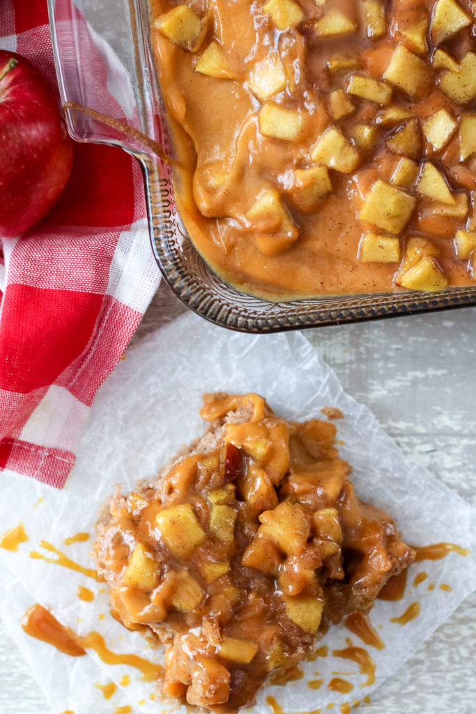 Caramel Apple Poke Cake, yum! (1 of 1)