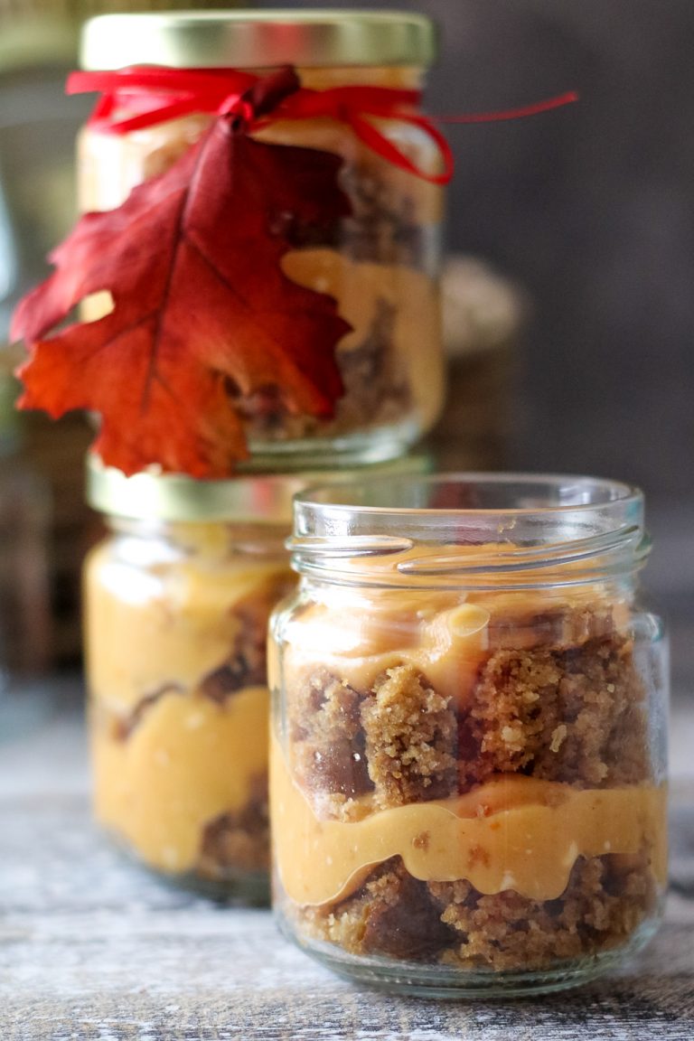 Pumpkin Cheesecake Gingerbread Trifles