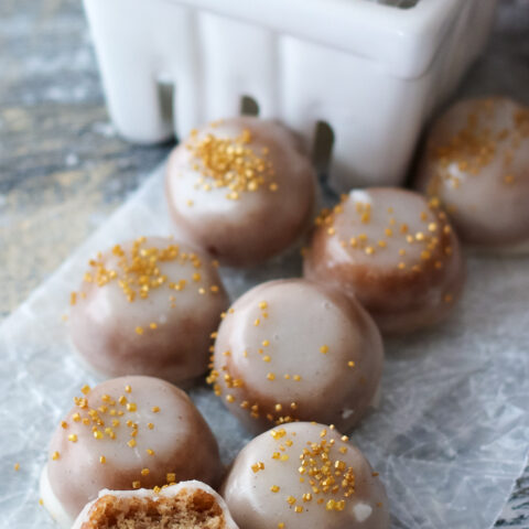 Glazed Pumpkin Spice Cake Bites