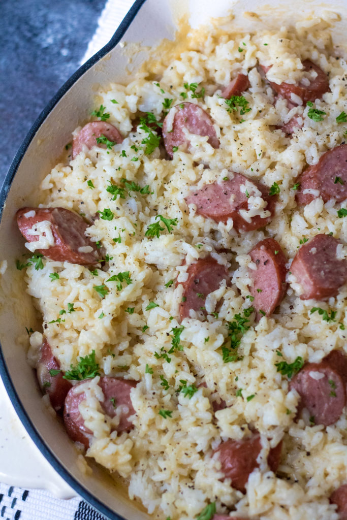 White Cheddar Rice and Sausage-2