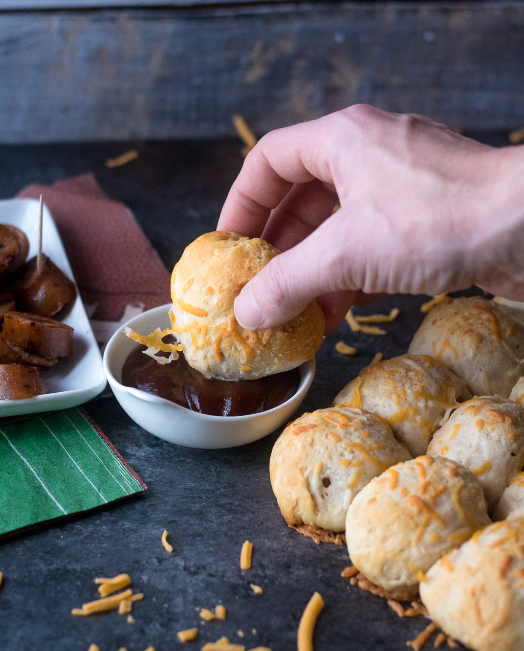 BBQ Meatball Bomb Bread