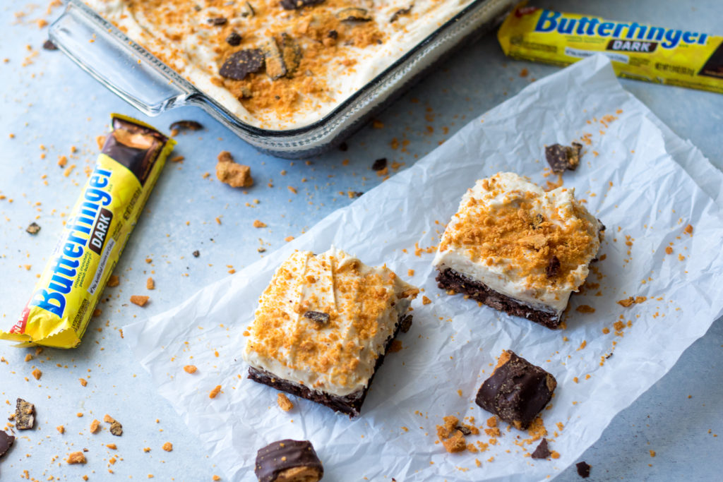 Loaded Butterfinger Dark Brownies-6