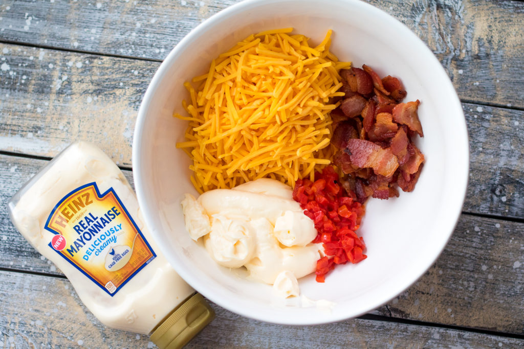 Bacon Pimento Cheese Potato Salad is the BEST potato salad you will ever make! It will be your new go-to for all your cookouts!