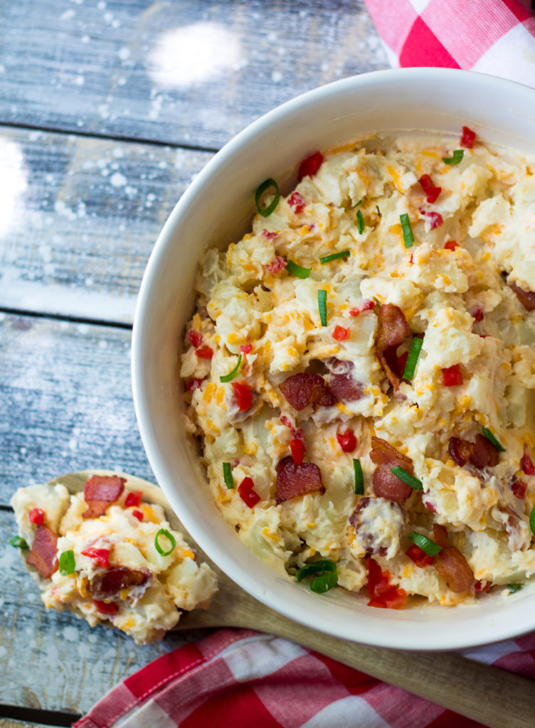 Bacon Pimento Cheese Potato Salad is the BEST potato salad you will ever make! It will be your new go-to for all your cookouts!