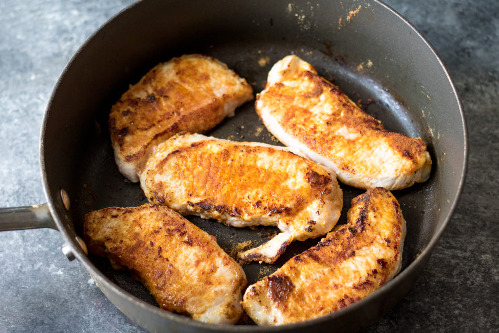 Fajita Topped Pork Chops are the quick and flavorful dinner you will want to make every week! So easy, cheesy and delicious!