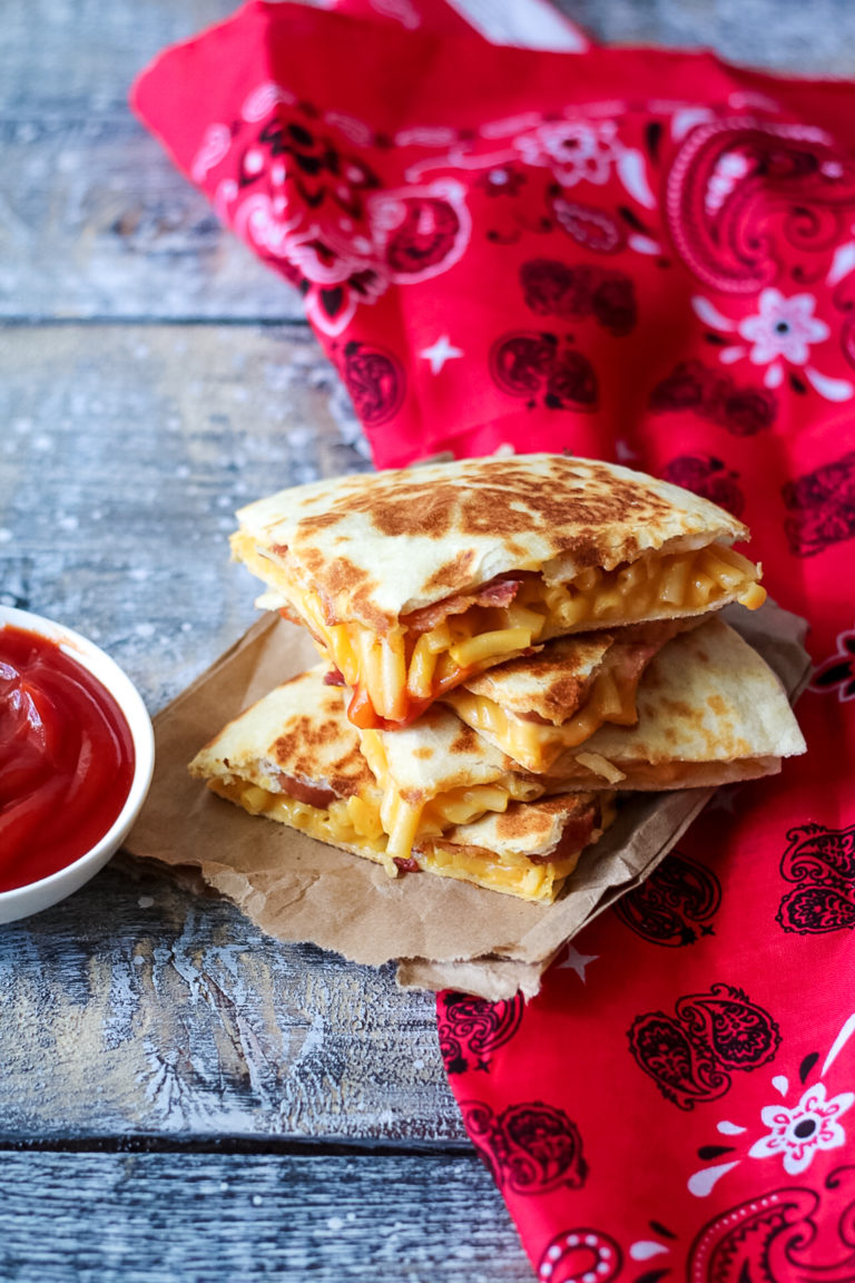 Loaded Mac & Cheese Quesadilla
