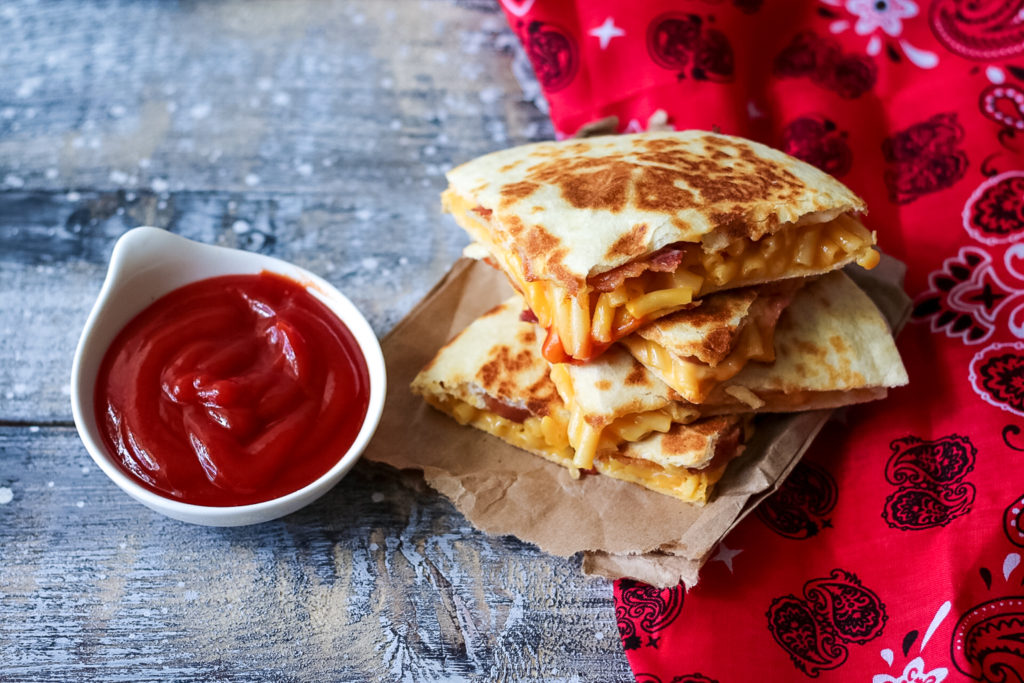 Loaded Mac & Cheese Quesadilla-11