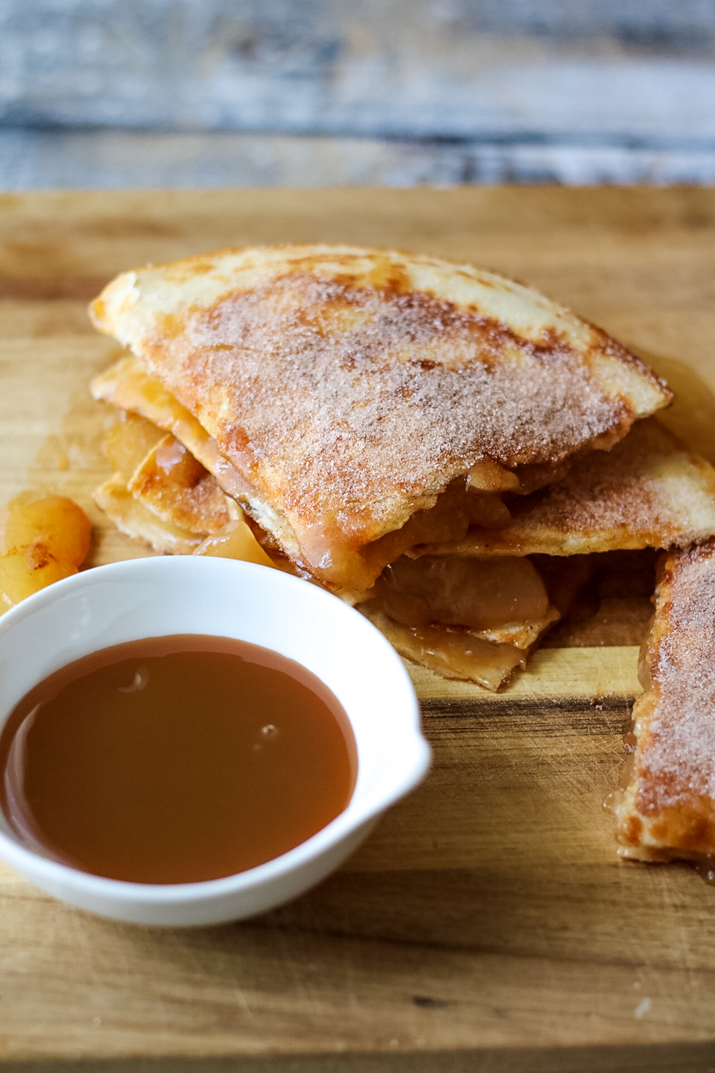 Caramel Apple Pie Quesadillas