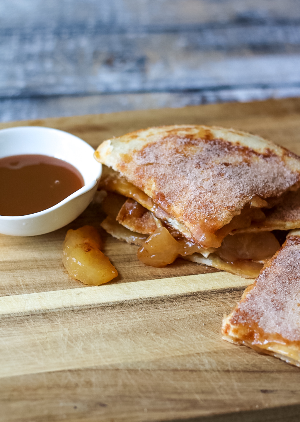 Caramel Apple Pie Quesadillas-5