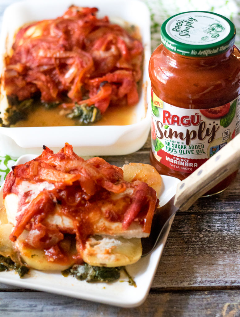 Chicken Spinach Potato Bake-3